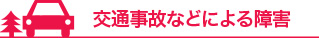 交通事故などによる障害